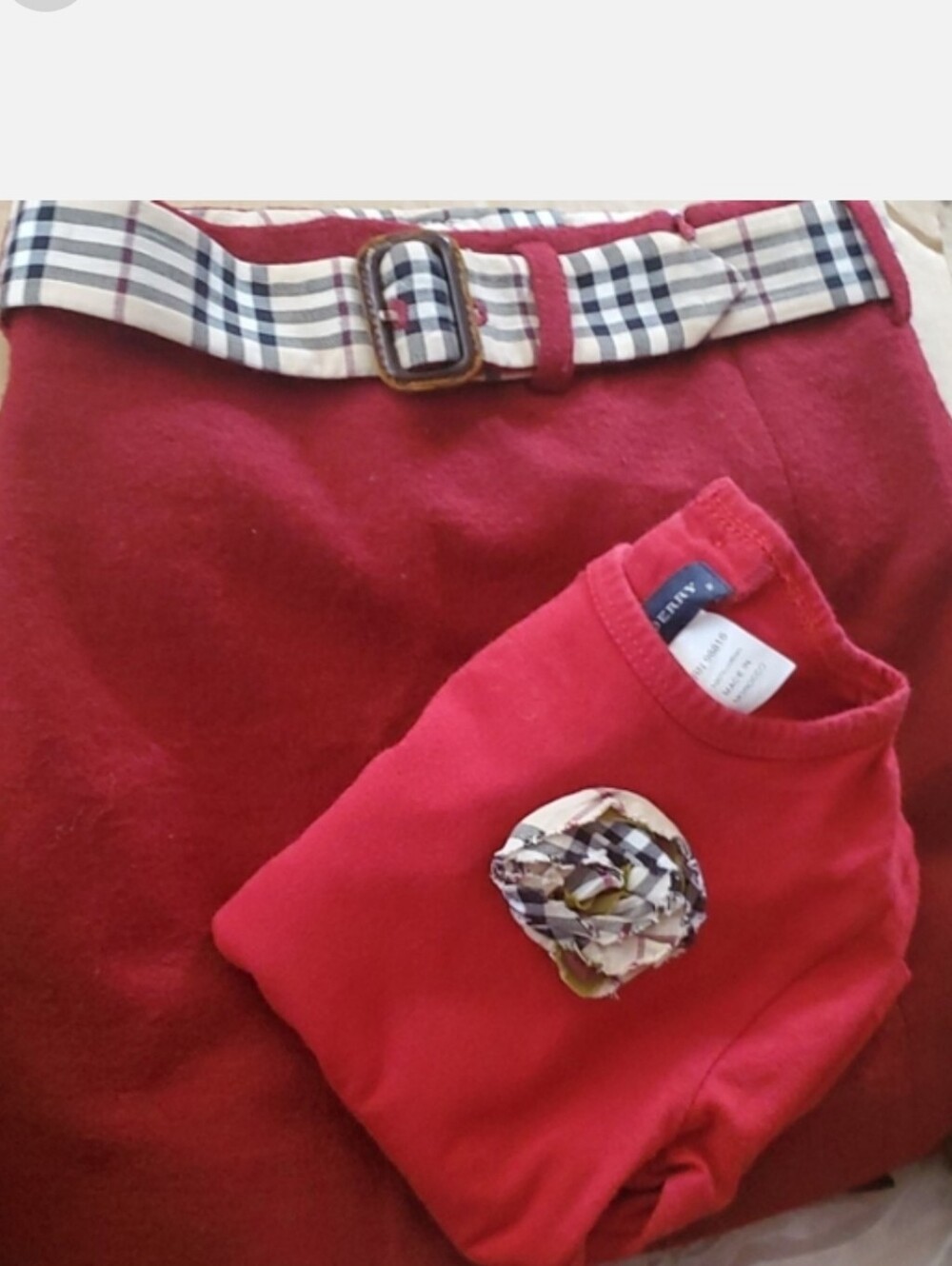 Burberry Girls outfit LS Top & Skirt Size 2T